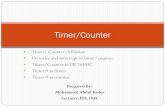 Timer/ Counter definition Prescaler and interrupt in timer ... · PDF file Both PIC16f887 and 877A have three timers:- Timer 0, Timer 1, and Timer 2. Timer 0 is 8-bit and can also