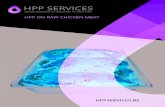 HPP ON RAW CHICKEN MEAT 2018. 10. 1.¢  HPP SERVICES 3 HPP Belgium sprl - design by   HPP ON