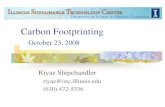 Carbon Footprinting - ISTC 2016. 8. 11.¢  Carbon Footprinting October 23, 2008 Riyaz Shipchandler riyaz@istc