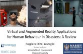 Virtual and Augmented Reality Applications for Human ... Virtual and Augmented Reality Applications