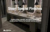 Sloan Special Finishes 2020. 9. 16.¢  Sloan Strategic Account Manager (SAM) or Sloan Rep A&D Salesperson