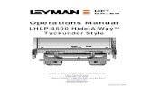 OWNER MANUAL LHLP4401 ENGLISH ... Preventative Maintenance Schedule 7 Trouble Shooting Trouble Shooting