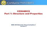 CERAMICS Part 1: Structure and Properties ... Ceramics: Crystal Structures AX¢â‚¬â€œType Crystal Structures