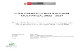 PLAN OPERATIVO INSTITUCIONAL MULTIANUAL 2022 - 2024 2021. 5. 17.¢  Plan Operativo Institucional Multianual