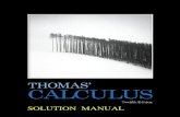 Thomas Calculus Solution Manuals