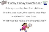 Funky friday brainteaser