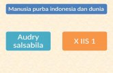 Manusia Purba Indonesia Dan Dunia
