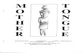 Mother Tongue Newsletter Special Issue (October 1999)