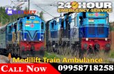 Use Best and Safest Medical Train Ambulance Service in Kolkata and Guwahati by Medilift