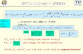 DFT functionals in WIEN2k