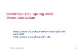 CPS 100, Spring 2009 1.1 COMPSCI 100, Spring 2009 Owen Astrachan    ola