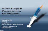 Surgical orthodontics-minor surgical procedures