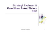 Strategi Evaluasi & Pemilihan Paket Sistem ERP .Konsep Sistem Informasi Lanjut 2 Pengertian Sistem