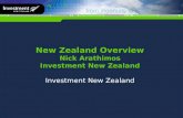 New Zealand Overview Nick Arathimos Investment New Zealand Investment New Zealand