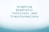 Graphing Quadratic Functions and Transformations