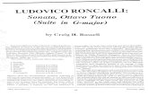 Ludovico Roncalli: Sonata, Ottavo Tuono (Suite in G-major)