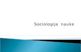 Sociologija  nauke