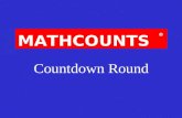 MATHCOUNTS Countdown Round ïƒ¢. 1.Half of 12 is equal to what number?