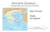 Ancient Greece :  Geography and Early Greeks