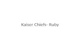 Kaiser chiefs ruby