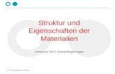 Prof. Dr.-Ing. Dorothee Schroeder-Obst Struktur und Eigenschaften der Materialien Vorlesung Teil 2: Zweistofflegierungen