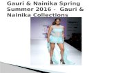 Gauri & Nainika Spring Summer 2016 -  Gauri & Nainika Collections