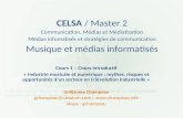 Cours 1 CELSA (ppt)  Intro