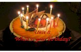 Unit 8 When is your birthday? Birthday cake Birthday card