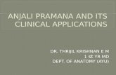 Anjali pramana and its clinical applications  -DR THRIJIL KRISHNAN E M