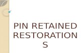 Pin retained restorations