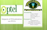 Privatization of PTCL: Privatization and Re-regulation of PTCL