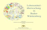 Detlef Huhle Ministerium f¼r L¤ndlichen Raum und Verbraucherschutz 16.11.2012 Lebensmittel- ¼berwachung in Baden- W¼rttemberg