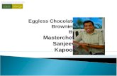 Chocolate brownies - eggless