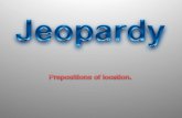 Jeopardy prepositions