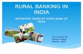 rural banking india: initiatives taken by sbi