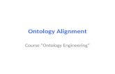 Ontology engineering: Ontology alignment