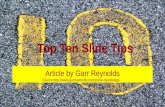 Presentation Tips for Beginners