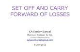 CA Sanjay Bansal Bansal, Bansal & Co. Chartered Accountants sanjay@  11/07/2012