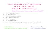 University of Athens ATLAS BIS  MDT assembly phys.uoa.gr/Atlas/MDT