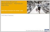 Price and Revenue Management â€“ Markdown Planning SAP Best Practices for Retail (US) SAP Best Practices