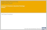 Sales Order Processing: Sale from Stock SAP Best Practices Baseline Package (India) SAP Best Practices