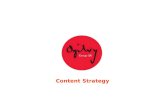 Content Strategy. Planning a Content Strategy Content Strategy Identify all content types Categorise content Create categories, tags, and metadata types