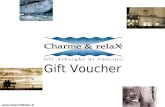 Www.  Gift Voucher. I Gift Voucher Charme & relax® GIFT VOUCHER