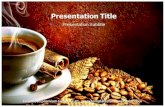 Cup Of Coffee With Espresso Beans PPT Template