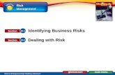 Risk Management Glencoe Entrepreneurship: Building a Business Identifying Business Risks Dealing with Risk 22.1 Section 22.2 Section 22