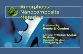 Amorphous Nanocomposite Materials