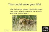 Protect Yourself Against Dangerous Animals