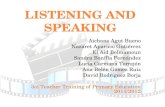 Listening and speaking