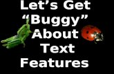 Buggy text features
