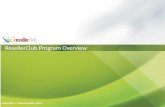 Reseller Program Overview